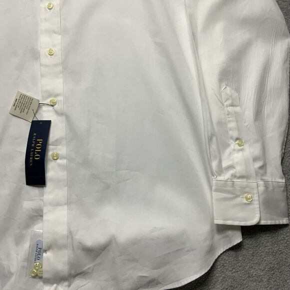 Polo Ralph Lauren Shirt Button Up Mens XL White Pony Classic Cotton New - Picture 9 of 11